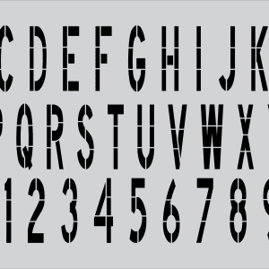 72" FAA Individual Letter / Individual Number Pavement Marking Airport Stencil