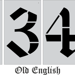 36" x 24" Football Field Number Kit Athletic Field Stencil Track and Field stencil