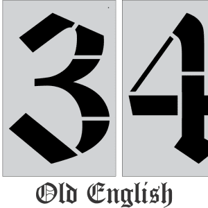 72" x 48" Football Field Number Athletic Marking Stencil | B&E Seal Coat Products