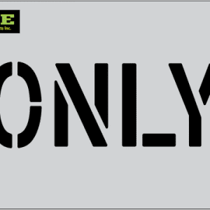 4" Word ONLY Parking Lot Pavement Marking Stencil | B & E Seal Coat Products