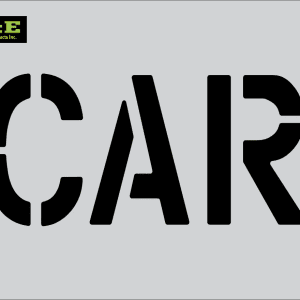 6" Car Symbol Parking Lot Pavement Marking Stencil | B & E Seal Coat Products