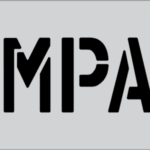 6" Word - COMPACT Parking Lot Pavement Marking Stencil