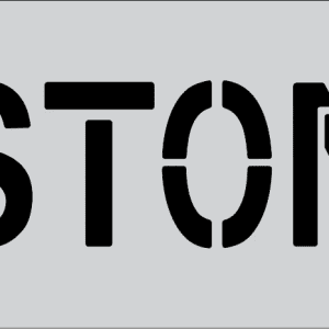 6" Word - CUSTOMER Parking Lot Pavement Marking Stencil