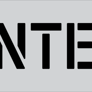 6" Word ENTER Parking Lot Pavement Marking Stencil | B & E Seal Coat Products