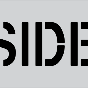 6" Word RESIDENT Parking Lot Pavement Marking Stencil | B & E Seal Coat Products