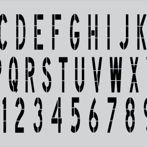 60" x 12" DOT Individual Alphabet/Number 1 pc