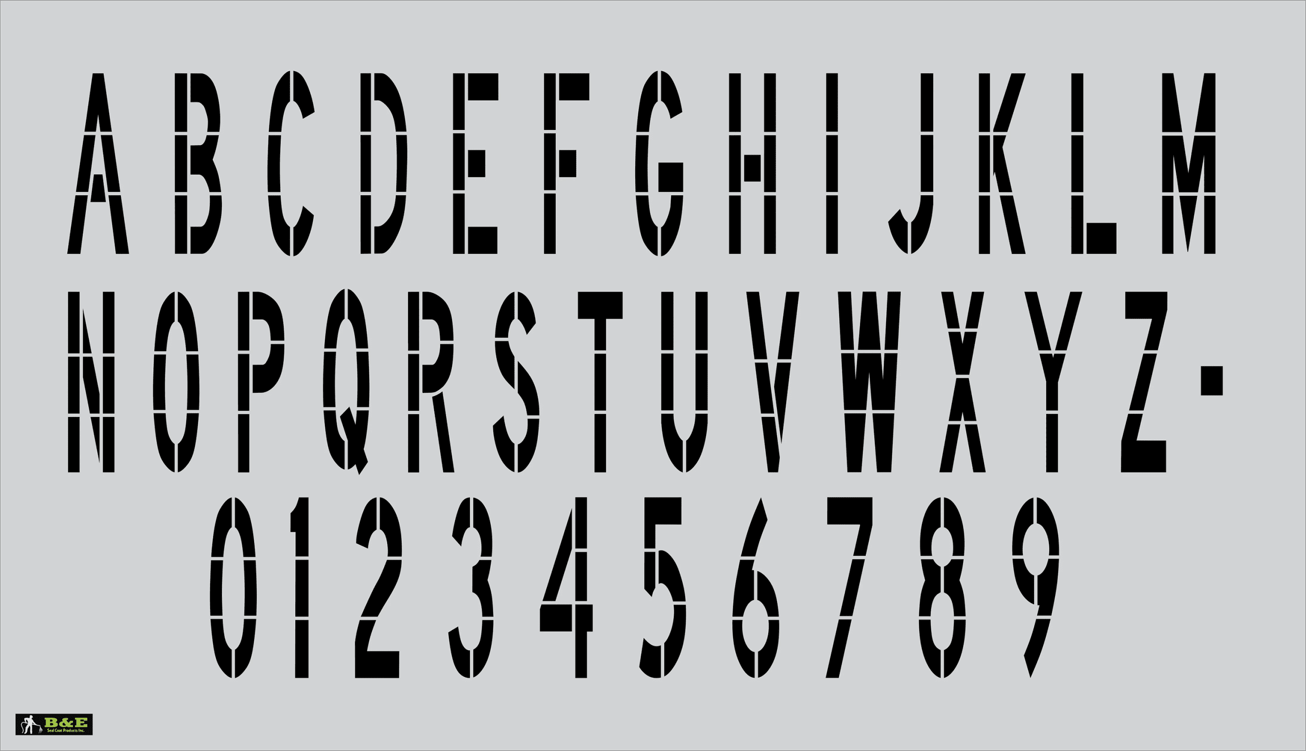 60" x 12" DOT Individual Alphabet/Number 1 pc