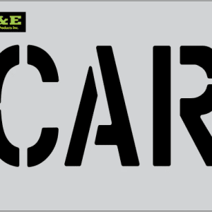 8" Car Symbol Parking Lot Pavement Marking Stencil | B & E Seal Coat Products