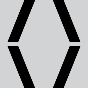 72" Bike Lane Diamond Parking Lot Pavement Marking Stencil