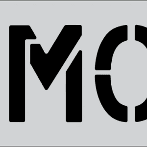 12" NO SMOKING Stencil Parking Lot Pavement Marking Stencil