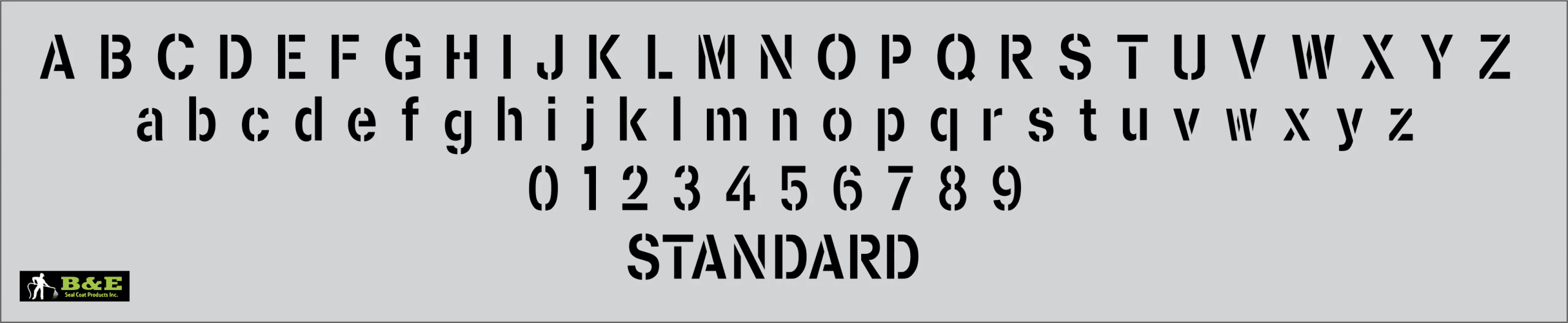 24" x 12" Character Word Stencil - Image 3