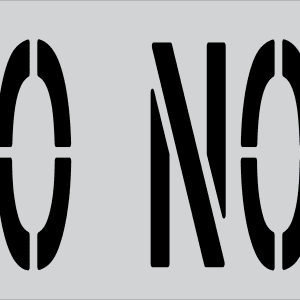 36" x 12" Word - DO NOT Parking Lot Pavement Marking Stencil