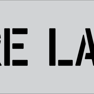 4" Word - FIRE LANE Parking Lot Stencil