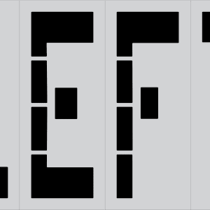 48" X 12" LEFT Parking Lot Pavement Marking Stencil