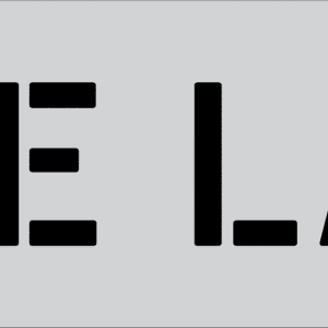 6" Word - FIRE LANE Parking Lot Pavement Marking Stencil