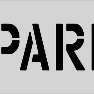 6" Word - NO PARKING Parking Lot Pavement Marking Stencil