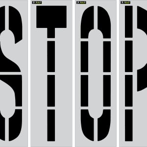 72" X 16" Word - STOP Parking Lot Pavement Marking Stencil