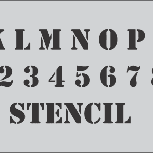 8" Character Word Stencil