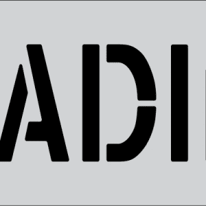 8" Word - LOADING Parking Lot Pavement Marking Stencil