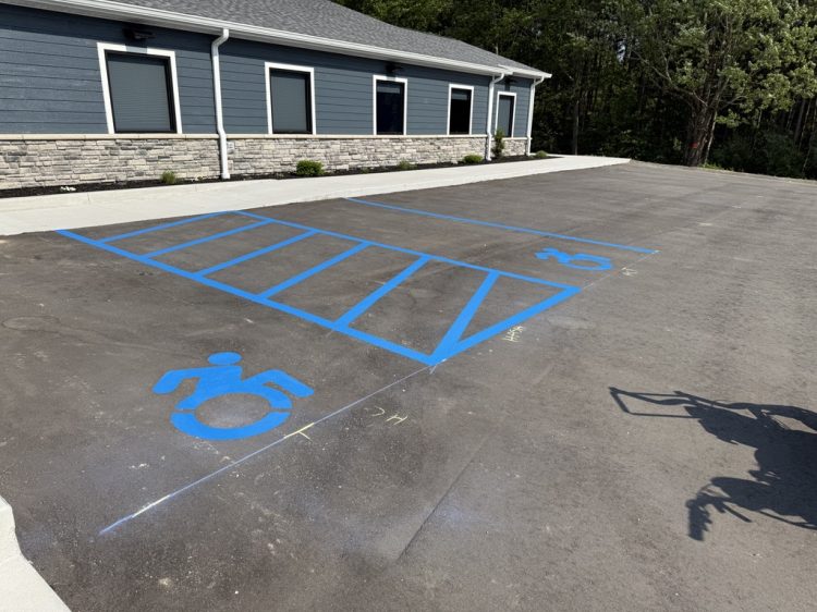 Parking Lot Lines | Stencils | B&E Sealcoat
